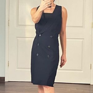 J.Crew navy tuxedo dress